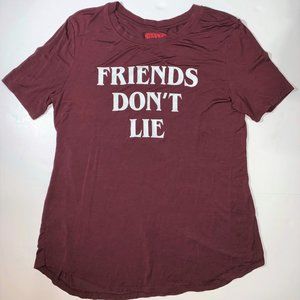 Stranger Thing Netflix Maroon T-Shirt Women's M